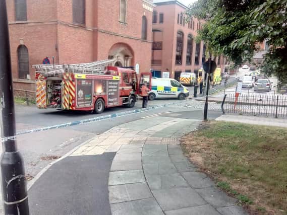 Emergency services at Water Street car park