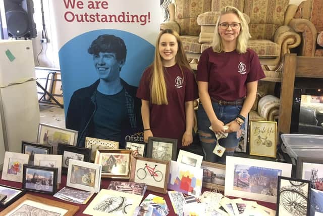 St John Rigby College were representated at The Brick street festival by Georgia Greenall and Lydia-Beth Moorfield