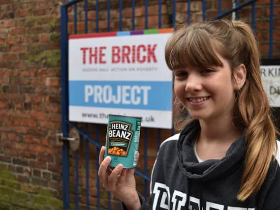 Gabrielle Thompson, who is supporting the Bricks summer campaign to feed hungry children