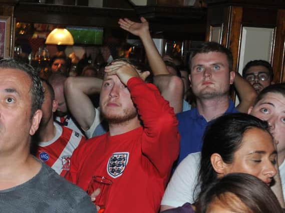 Agony - England fans react after the final whistle