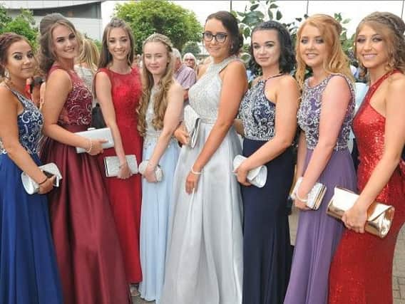 Some of the leavers ready to party