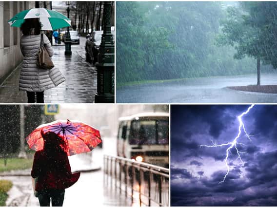 The warm weather of late has triggered heavy rain and thunderstorms across the UK