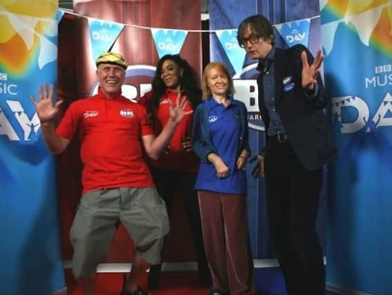 Its Sheffield vs Manchester in the Bargain Hunt battle of the bands (Photo: BBC)