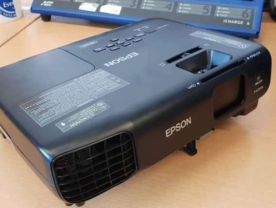 Police believe this projector had been stolen