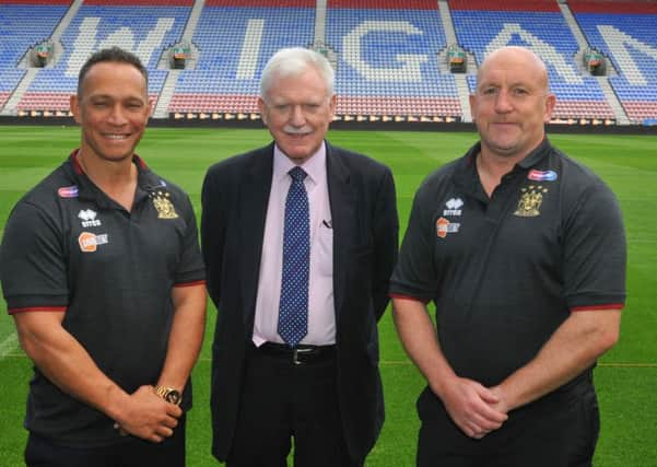 Adrian Lam, Ian Lenagan and Shaun Edwards