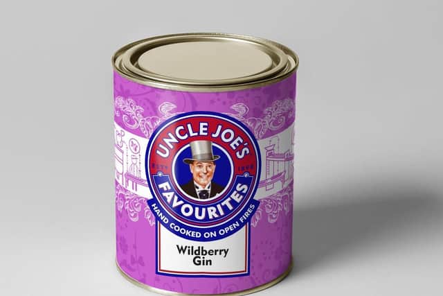 How the Wildberry gin sweets tin might look