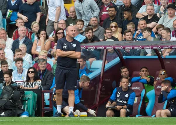 Paul Cook on the sidelines at Villa Park