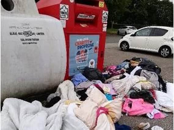 The fly-tipping in Pemberton