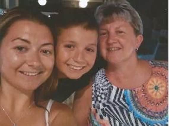 Jackie Ratchford (right), who died last year after battling breast cancer pictured with daughter Nicola and son Thomas