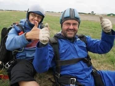 Dave on his skydive