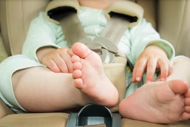 Advice from RoSPA is to never leave a young baby in car seat for more than 30 minutes at a time