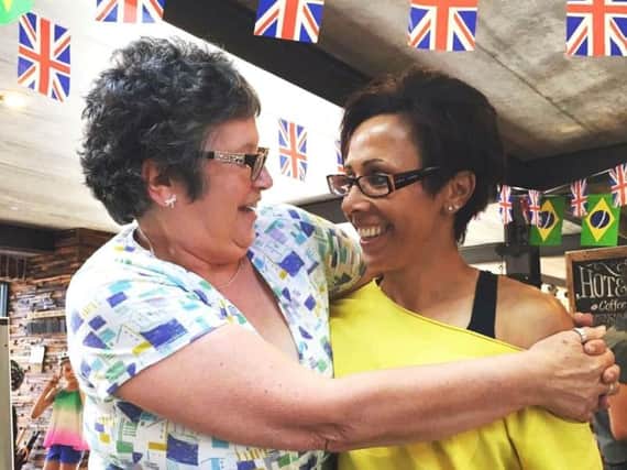 Dame Kelly Holmes with her mother who died of blood cancer last year. Holmes  describes the heartbreaking experience of losing her mother as she campaigns to raise awareness of the disease