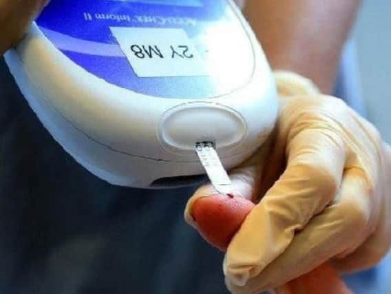 A blood glucose test - essential for diabetics