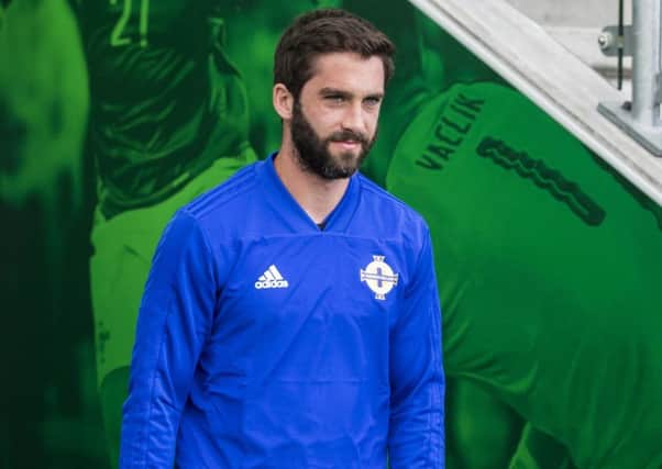 Will Grigg during international duty this week