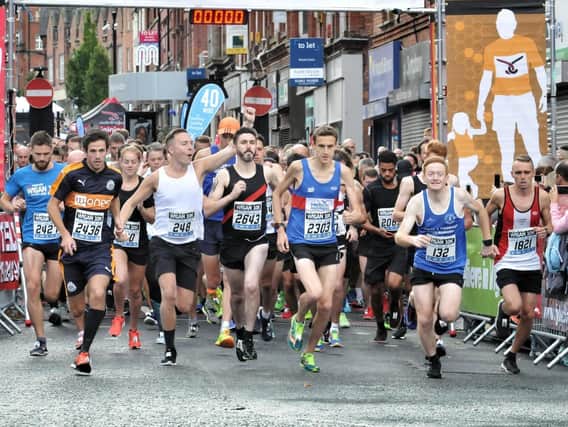 The race gets under way