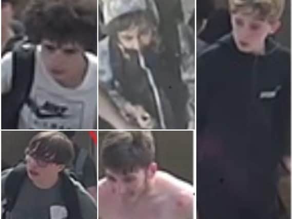 The CCTV images released by the British Transport Police
