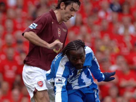 Pascal Chimbonda in action for Latics in 2006