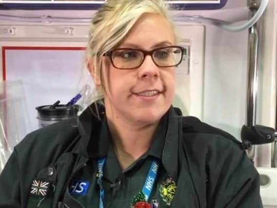Paramedic Amy Holtom, who was attacked by Wiganer Adam James