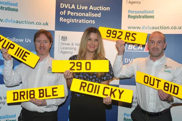 From left: DVLA staff Chris Phillips, Lynsay Martin and Tom Prosser at the three-day event held at Macdonald Kilhey Court Hotel, Standish