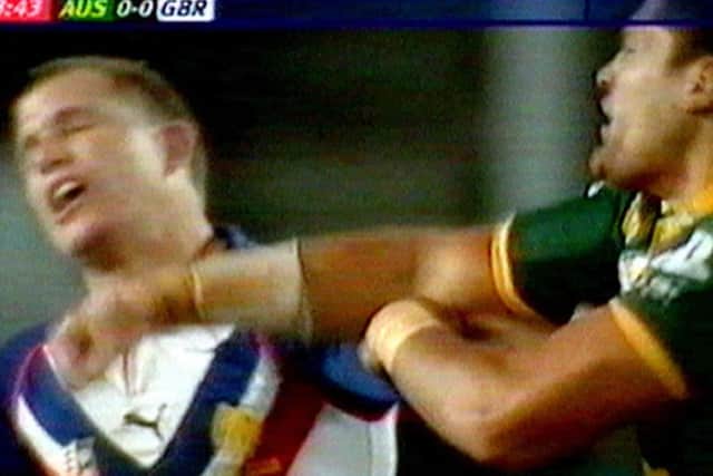 Great Britain's Stuart Fielden was punched by Willie Mason in 2006