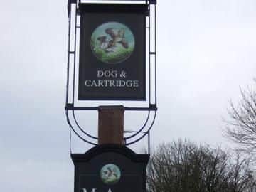 The old Dog and Partridge sign