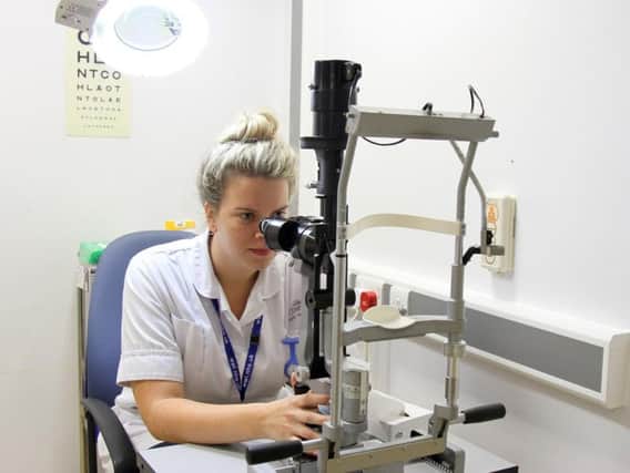 Aimee Taylor at work in the walk-in centre, which is currently run by Bridgewater