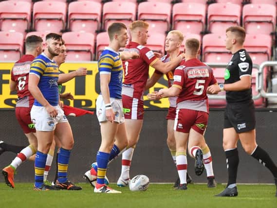 Sam Grant scored a try for Wigan under-19s in their recent Grand Final win
