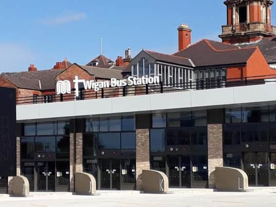 The new-look Wigan bus station