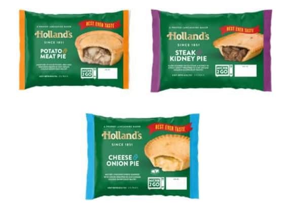 Some of the pies in the new range