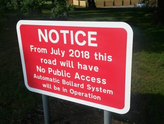 Signs at Charnock Richards warned disappointed drivers of the impending closures before the summer holidays