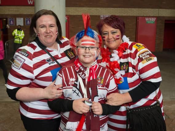 Wigan Warriors fans are predicting victory in this afternoon's Super League Grand Final