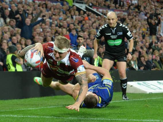 Dom Manfredi's second try sealed Wigan's Grand Final win