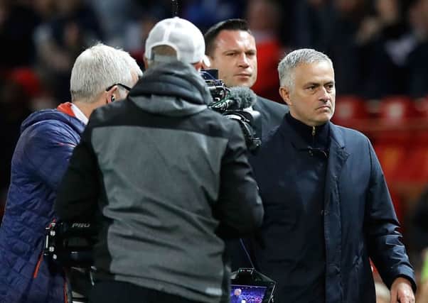 Mourinho at the end of the game against Newcastle