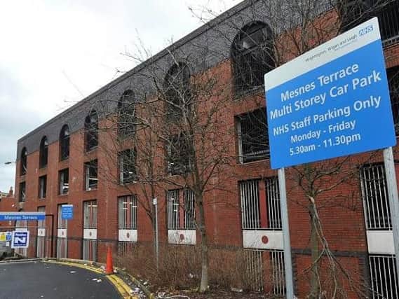 A car park in Wigan for NHS staff