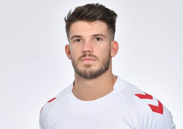 Oliver Gildart in his England shirt. Picture: SWPix