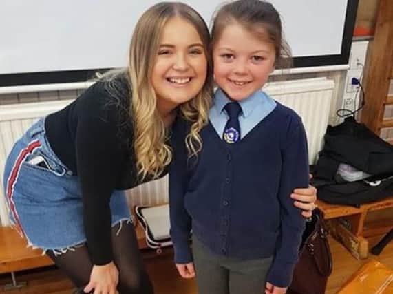 Georgia meets one of the pupils