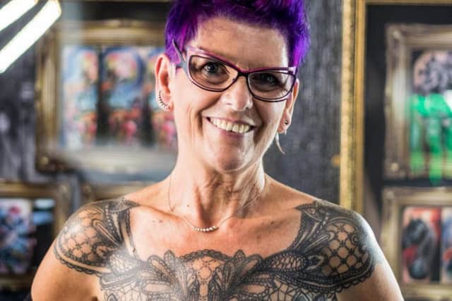 Sue Cook now has tattoos where her scars were