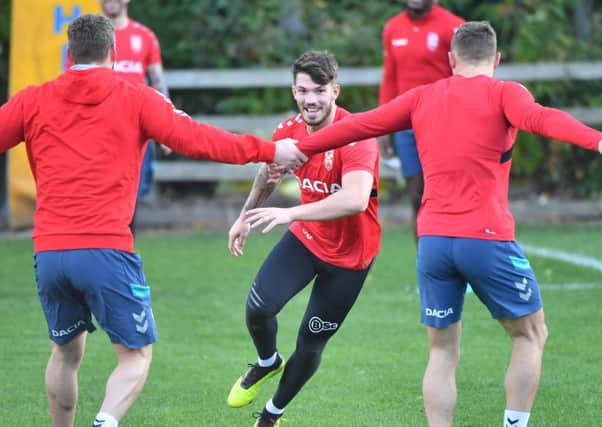 Oliver Gildart in England training. Picture: SWPix