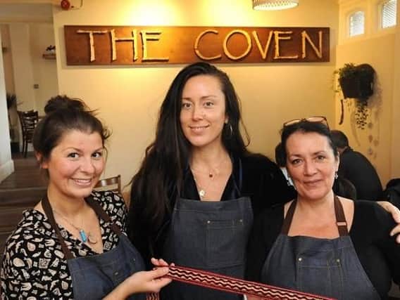 Coral Sinclair, Eleanor Healy and Sue Healy at The Coven