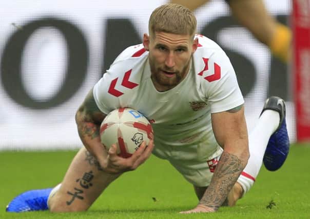 Sam Tomkins scored the opening England try last Saturday. Picture: SWPix