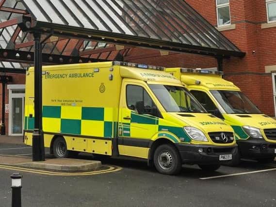 Two people were taken to hospital after a road collision