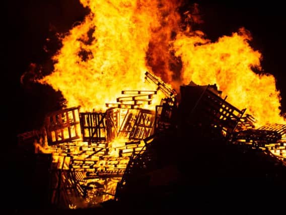 Dozens of bonfire incidents were reported across the borough