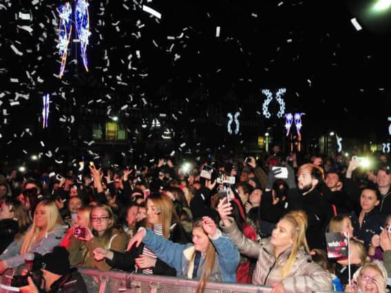 The Wigan Christmas lights switch-on is always a packed out event