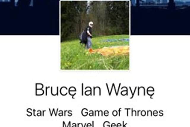 Ian Naude's fake Facebook profile