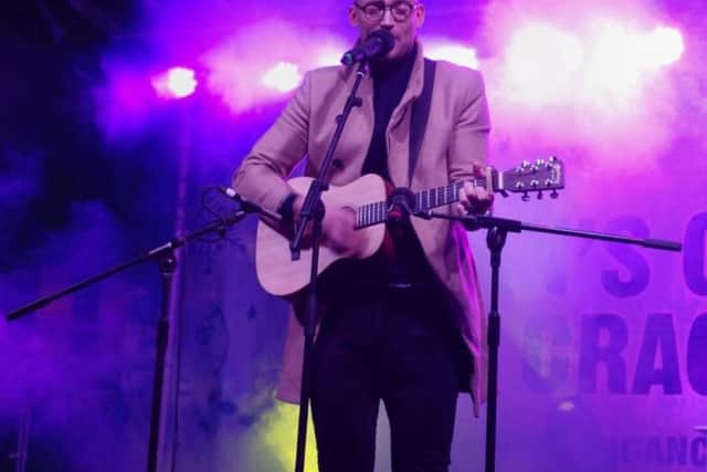 Jake Quickenden at the Wigan Christmas lights switch on