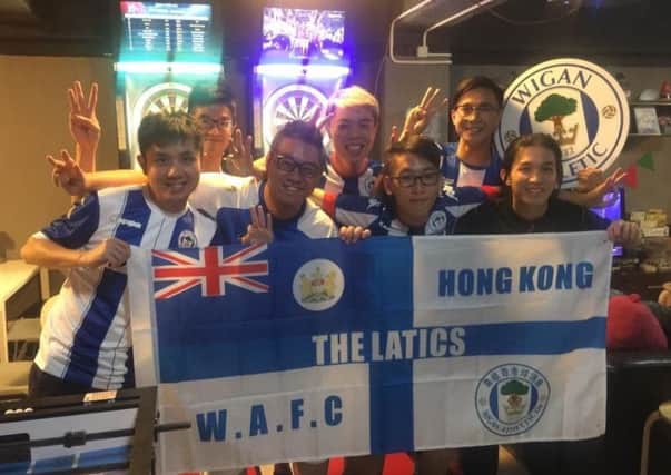 Members of the Wigan Athletic Hong Kong fan club