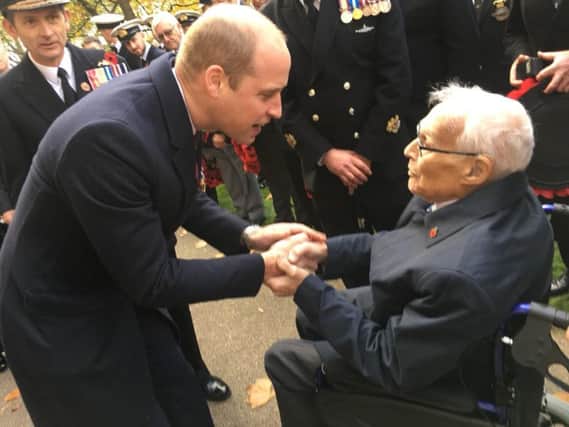 Wigan submariner Harry Melling meets Prince William in London