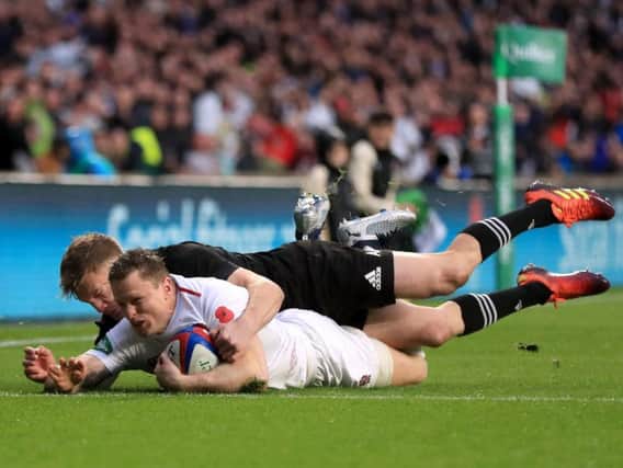 Chris Ashton scored a try against New Zealand this month
