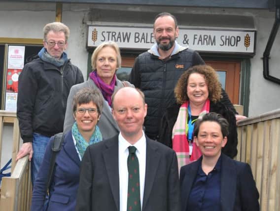 Prof Chris Whitty visits Greenslate Community Farm