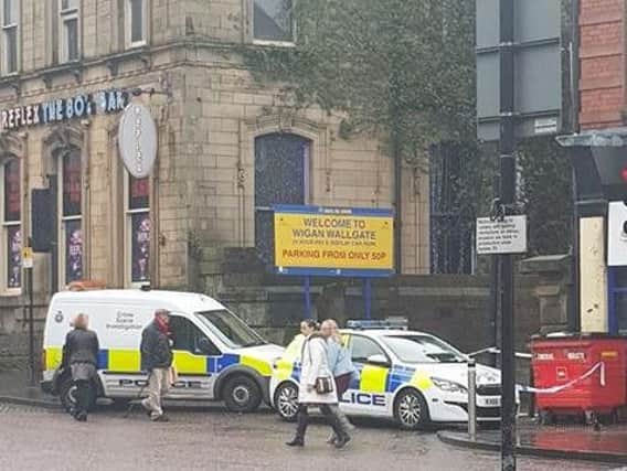 Police have sealed off the car park on Wallgate